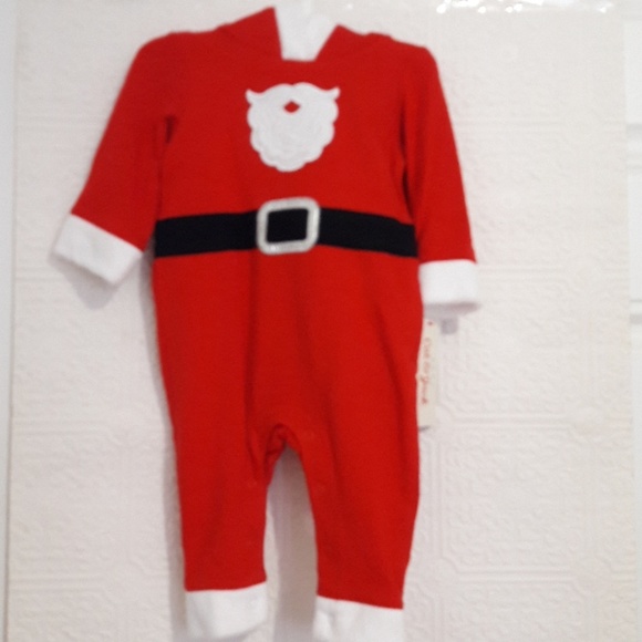 Infant boy Christmas Holiday Outfit 1PC Santa 0-3M - Picture 5 of 5